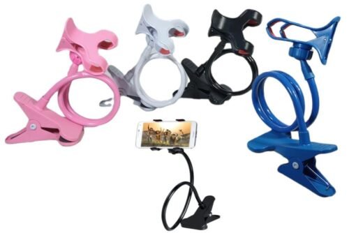 Soporte doble pinza flexible