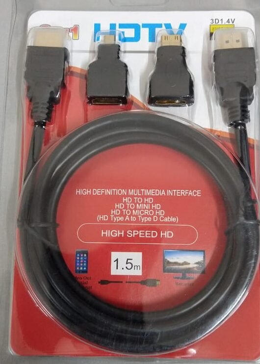 Cable Hdmi 3 en 1, mini,micro y hdmi