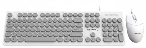 Teclado + mouse netmak nm-kb258 blanco