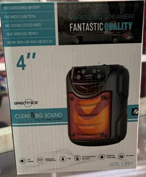 Parlante Bluetooth Grecitnice gts 1391 redondo 4"