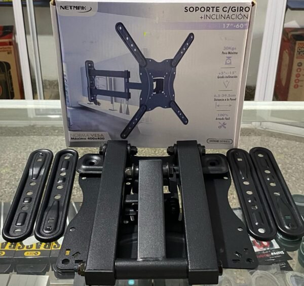 soporte-tv Soporte Para Tv c/Giro + Inclinación de 17" a 60"