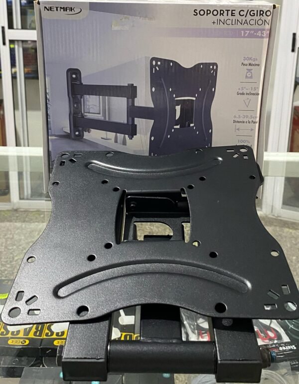 soporte-tv Soporte Para Tv c/Giro + Inclinación de 17" a 43"