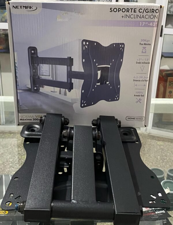 soporte-tv Soporte Para Tv c/Giro + Inclinación de 17" a 43"