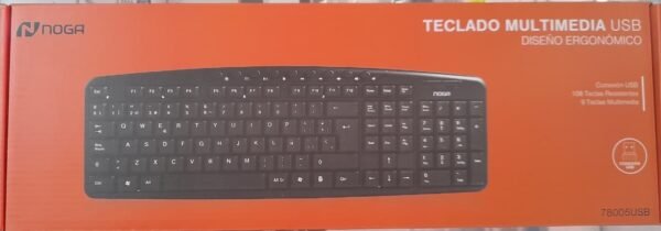 Teclado multimedia noga 78005 usb