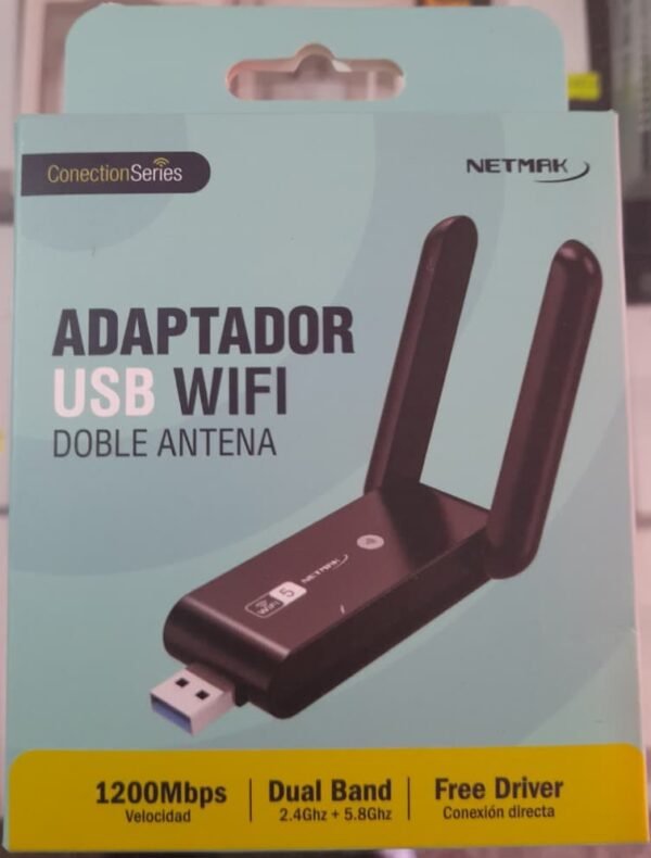 receptor-wifi-1200mbps Receptor Wifi Netmak cs1200 1200 mbps 2antenas