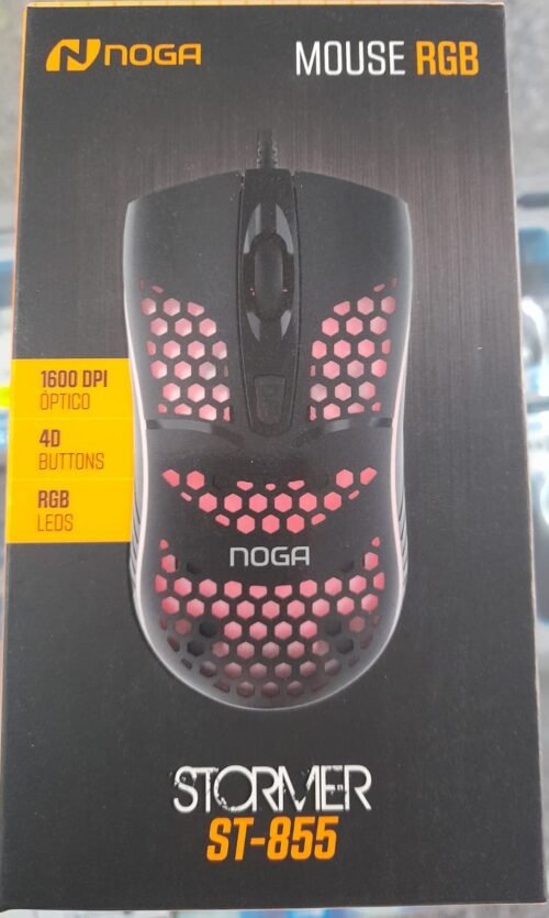 Mouse Gamer RGB 1600 dpi Noga st855