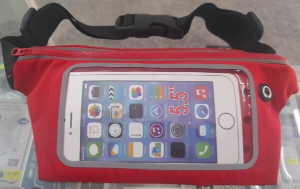 Funda Riñonera p /celular c/bolsillo