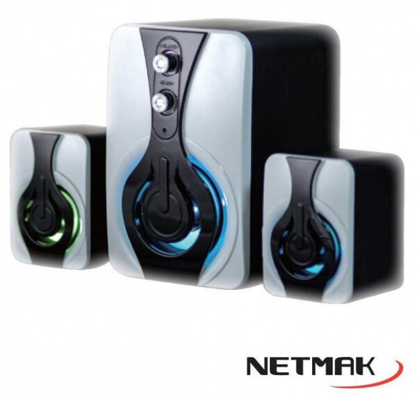 Parlante para Pc 2.1 Usb Netmak trueno