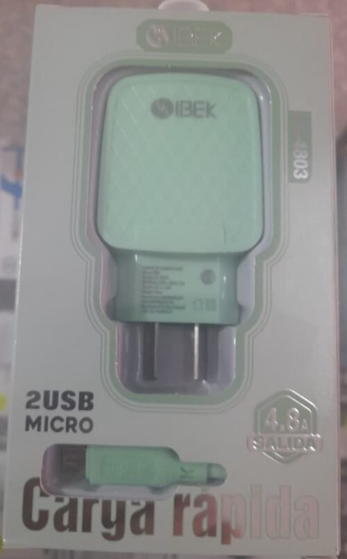Cargador Microusb ibek 4.8 amp
